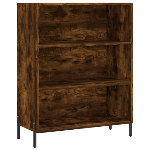 vidaxL Shelf Cabinet Smoked Oak 69.5x32.5x90 cm Engineered Wood
