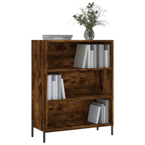 vidaxL Shelf Cabinet Smoked Oak 69.5x32.5x90 cm Engineered Wood