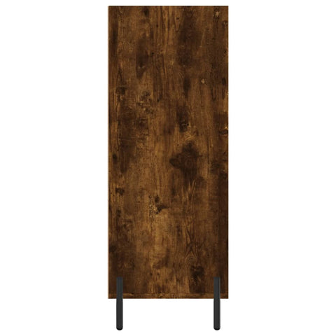 vidaxL Shelf Cabinet Smoked Oak 69.5x32.5x90 cm Engineered Wood
