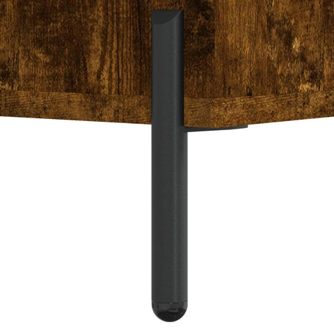 vidaxL Shelf Cabinet Smoked Oak 69.5x32.5x90 cm Engineered Wood