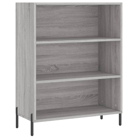 vidaxL Shelf Cabinet Grey Sonoma 69.5x32.5x90 cm Engineered Wood