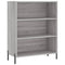 vidaxL Shelf Cabinet Grey Sonoma 69.5x32.5x90 cm Engineered Wood