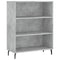 vidaxL Shelf Cabinet Concrete Grey 69.5x32.5x90 cm Engineered Wood
