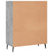 vidaxL Shelf Cabinet Concrete Grey 69.5x32.5x90 cm Engineered Wood