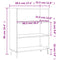 vidaxL Shelf Cabinet Smoked Oak 69.5x32.5x90 cm Engineered Wood