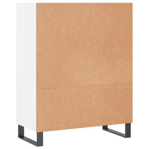 vidaxL Shelf Cabinet White 69.5x32.5x90 cm Engineered Wood