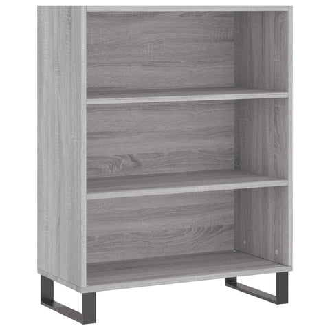 vidaxL Shelf Cabinet Grey Sonoma 69.5x32.5x90 cm Engineered Wood