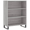 vidaxL Shelf Cabinet Grey Sonoma 69.5x32.5x90 cm Engineered Wood