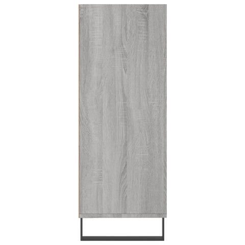 vidaxL Shelf Cabinet Grey Sonoma 69.5x32.5x90 cm Engineered Wood