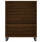 vidaxL Shelf Cabinet Brown Oak 69.5x32.5x90 cm Engineered Wood