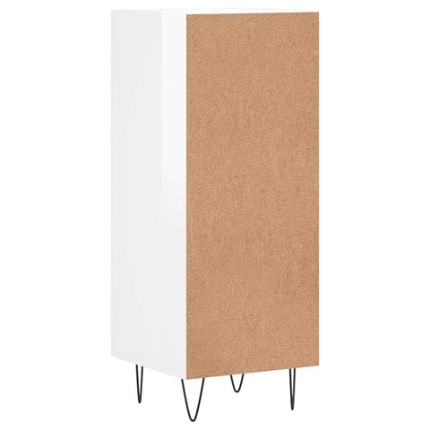 vidaXL Sideboard High Gloss White 34.5x34x90 cm Engineered Wood