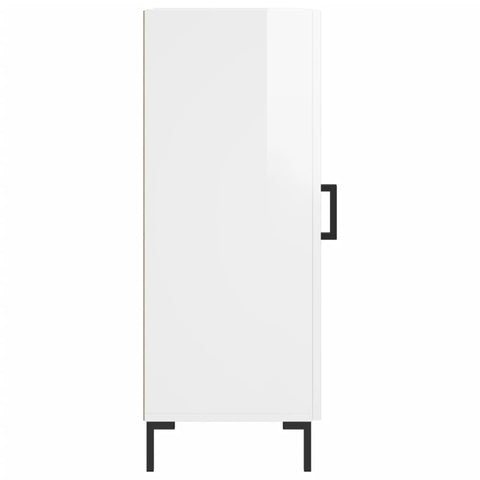 vidaXL Sideboard High Gloss White 34.5x34x90 cm Engineered Wood