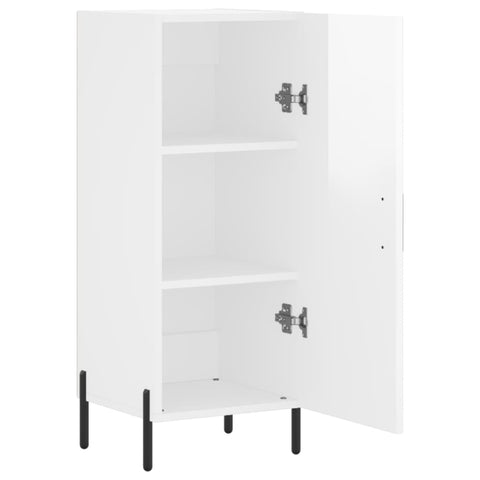 vidaXL Sideboard High Gloss White 34.5x34x90 cm Engineered Wood