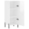 vidaXL Sideboard High Gloss White 34.5x34x90 cm Engineered Wood