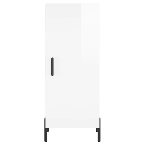 vidaXL Sideboard High Gloss White 34.5x34x90 cm Engineered Wood