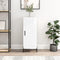 vidaXL Sideboard High Gloss White 34.5x34x90 cm Engineered Wood