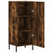 vidaXL Sideboard Smoked Oak 34.5x34x90 cm Engineered Wood