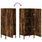 vidaXL Sideboard Smoked Oak 34.5x34x90 cm Engineered Wood