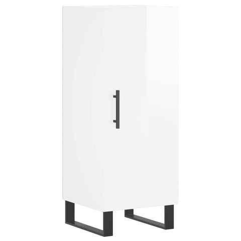 vidaXL Sideboard High Gloss White 34.5x34x90 cm Engineered Wood