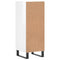 vidaXL Sideboard High Gloss White 34.5x34x90 cm Engineered Wood
