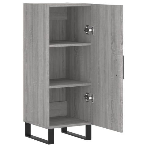 vidaXL Sideboard Grey Sonoma 34.5x34x90 cm Engineered Wood