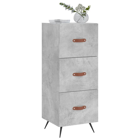 vidaXL Sideboard Concrete Grey 34.5x34x90 cm Engineered Wood