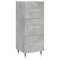 vidaXL Sideboard Concrete Grey 34.5x34x90 cm Engineered Wood