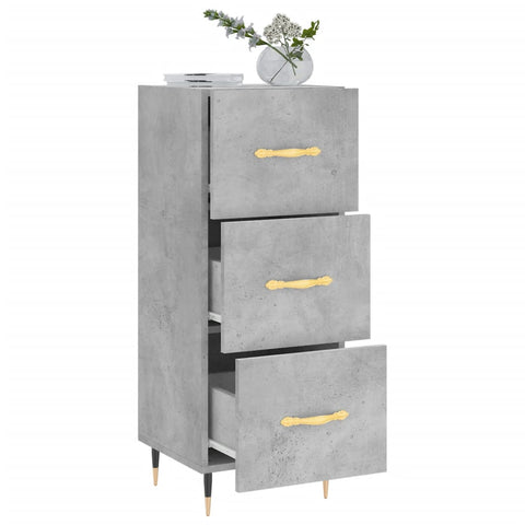 vidaXL Sideboard Concrete Grey 34.5x34x90 cm Engineered Wood