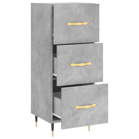 vidaXL Sideboard Concrete Grey 34.5x34x90 cm Engineered Wood