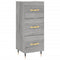 vidaXL Sideboard Grey Sonoma 34.5x34x90 cm Engineered Wood