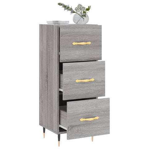 vidaXL Sideboard Grey Sonoma 34.5x34x90 cm Engineered Wood