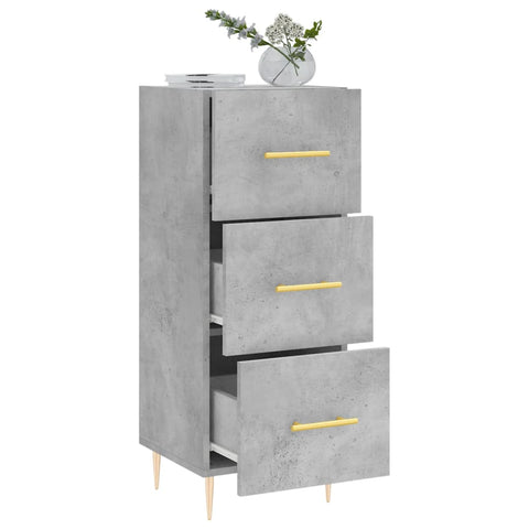 vidaXL Sideboard Concrete Grey 34.5x34x90 cm Engineered Wood