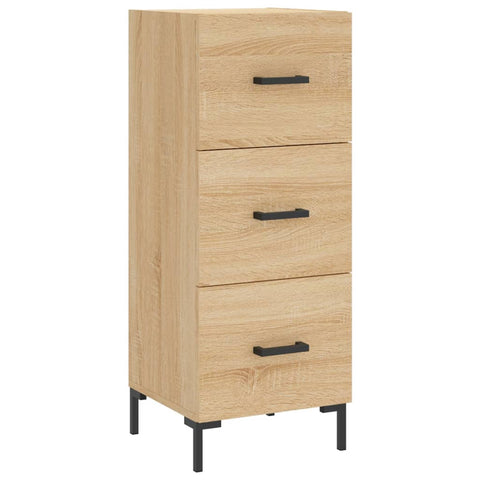vidaXL Sideboard Sonoma Oak 34.5x34x90 cm Engineered Wood