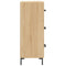 vidaXL Sideboard Sonoma Oak 34.5x34x90 cm Engineered Wood