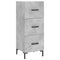 vidaXL Sideboard Concrete Grey 34.5x34x90 cm Engineered Wood
