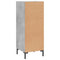 vidaXL Sideboard Concrete Grey 34.5x34x90 cm Engineered Wood