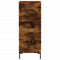 vidaXL Sideboard Smoked Oak 34.5x34x90 cm Engineered Wood