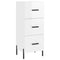 vidaXL Sideboard High Gloss White 34.5x34x90 cm Engineered Wood