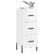 vidaXL Sideboard High Gloss White 34.5x34x90 cm Engineered Wood