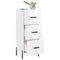 vidaXL Sideboard High Gloss White 34.5x34x90 cm Engineered Wood