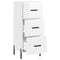 vidaXL Sideboard High Gloss White 34.5x34x90 cm Engineered Wood