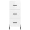 vidaXL Sideboard High Gloss White 34.5x34x90 cm Engineered Wood
