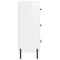 vidaXL Sideboard High Gloss White 34.5x34x90 cm Engineered Wood