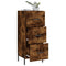 vidaXL Sideboard Smoked Oak 34.5x34x90 cm Engineered Wood