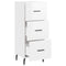 vidaXL Sideboard High Gloss White 34.5x34x90 cm Engineered Wood
