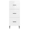 vidaXL Sideboard High Gloss White 34.5x34x90 cm Engineered Wood