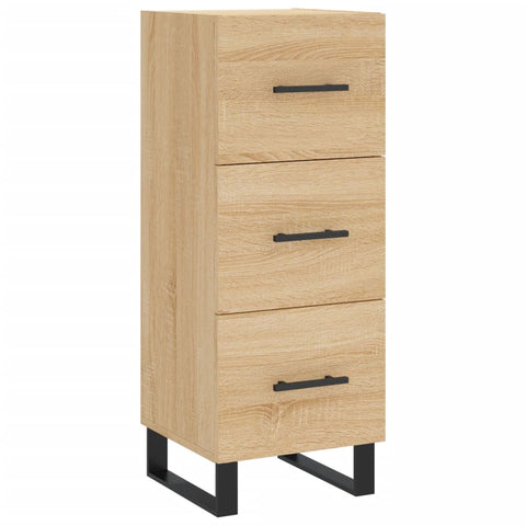 vidaXL Sideboard Sonoma Oak 34.5x34x90 cm Engineered Wood