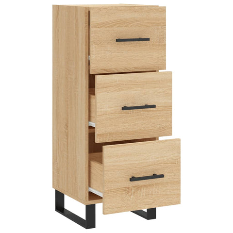vidaXL Sideboard Sonoma Oak 34.5x34x90 cm Engineered Wood