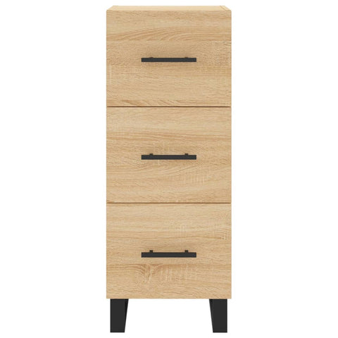 vidaXL Sideboard Sonoma Oak 34.5x34x90 cm Engineered Wood