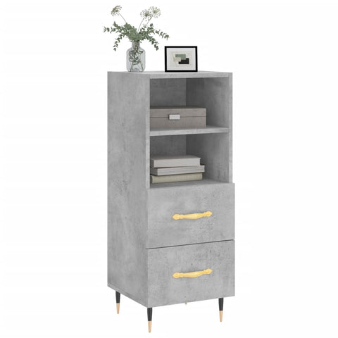 vidaXL Sideboard Concrete Grey 34.5x34x90 cm Engineered Wood